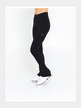 Eiskunstlauf Leggings Diamante Schwarz mit Kristallen