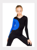 Langarm Shirt mit Swarovski  INFINITY - 2-farbig