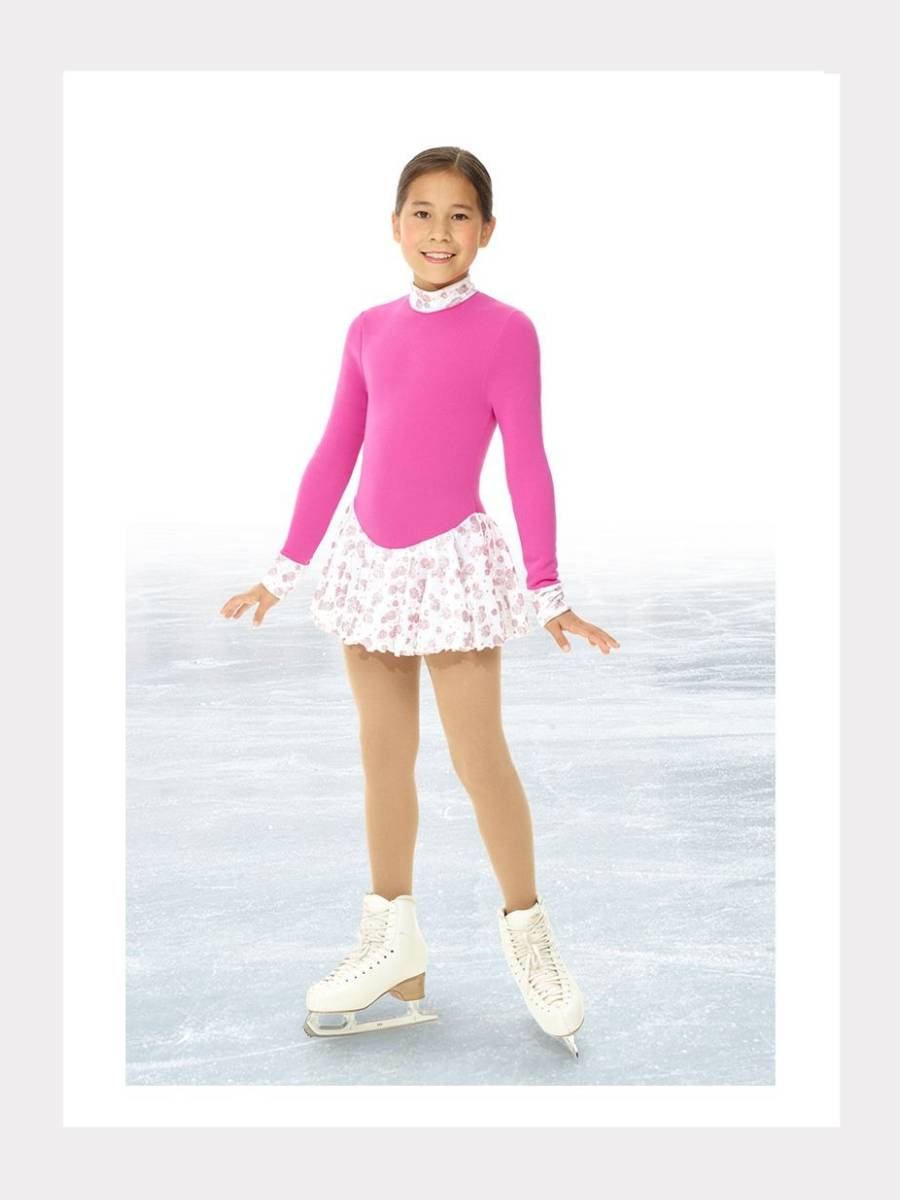 Polartec® Eiskunstlauf Kleid Schwarz/Silber oder Weiss/Pink-Glitzer