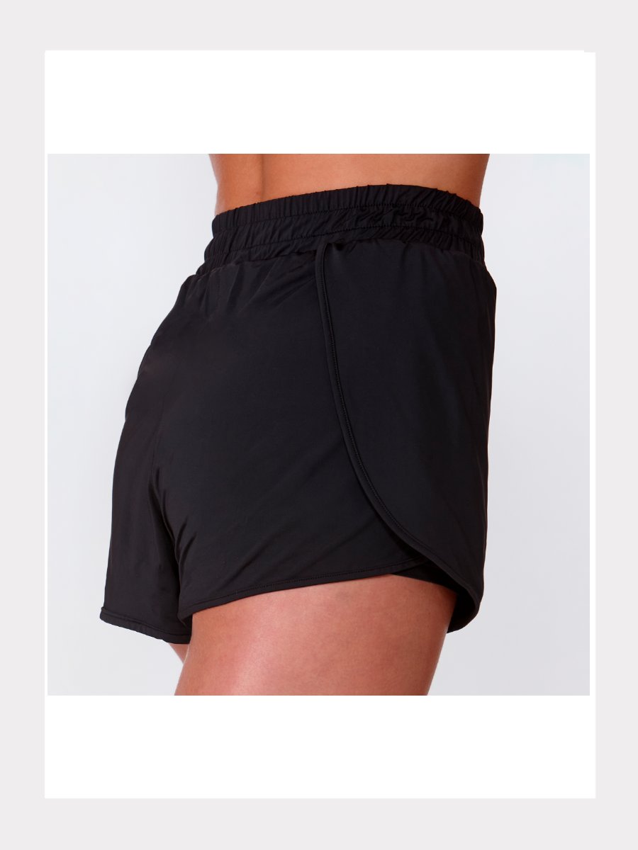 Tanzshorts - 2-in-1 Layered - schwarz