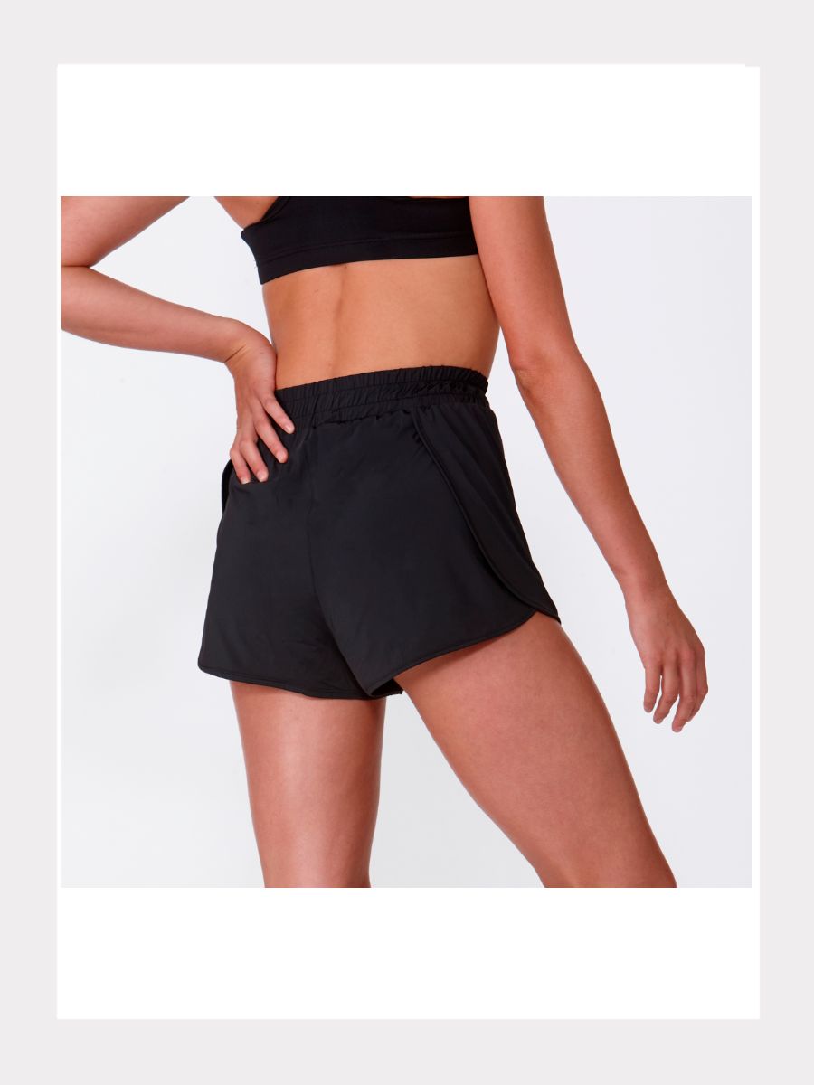 Tanzshorts - 2-in-1 Layered - schwarz