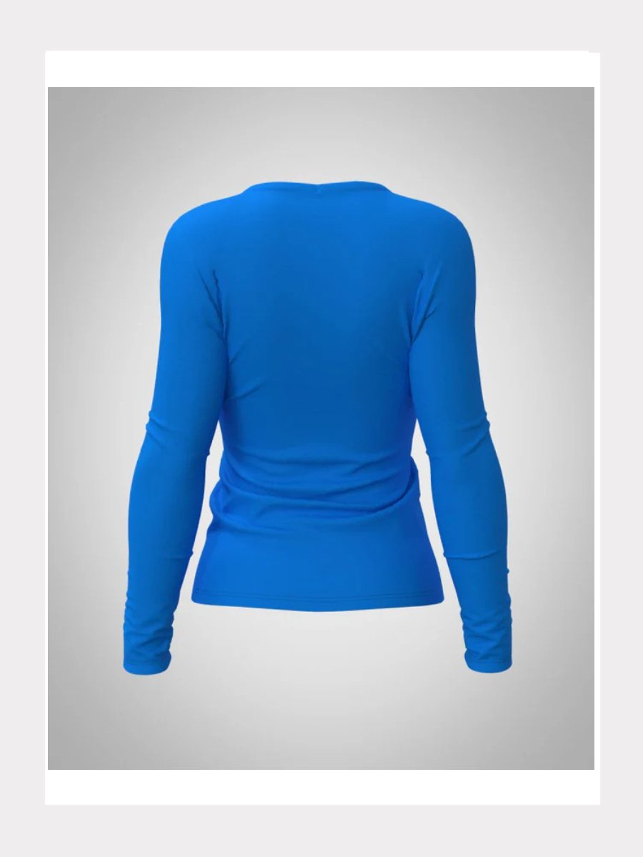 Langarm-Thermo-Shirt mit Gestreuten Kristallen