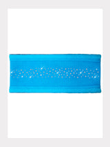 Polar Fleece Stirnband mit weissen AB-Kristallen