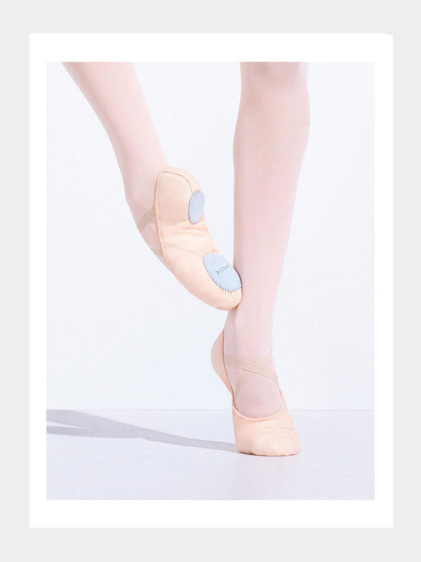 Canvas Juliet Split sole Ballettschuhe in Light-Pink