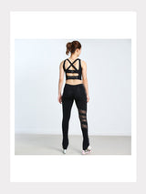 Premium Pro Rotation Leggings mit Kristallen