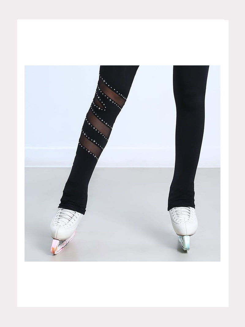 Premium Pro Rotation Leggings mit Kristallen