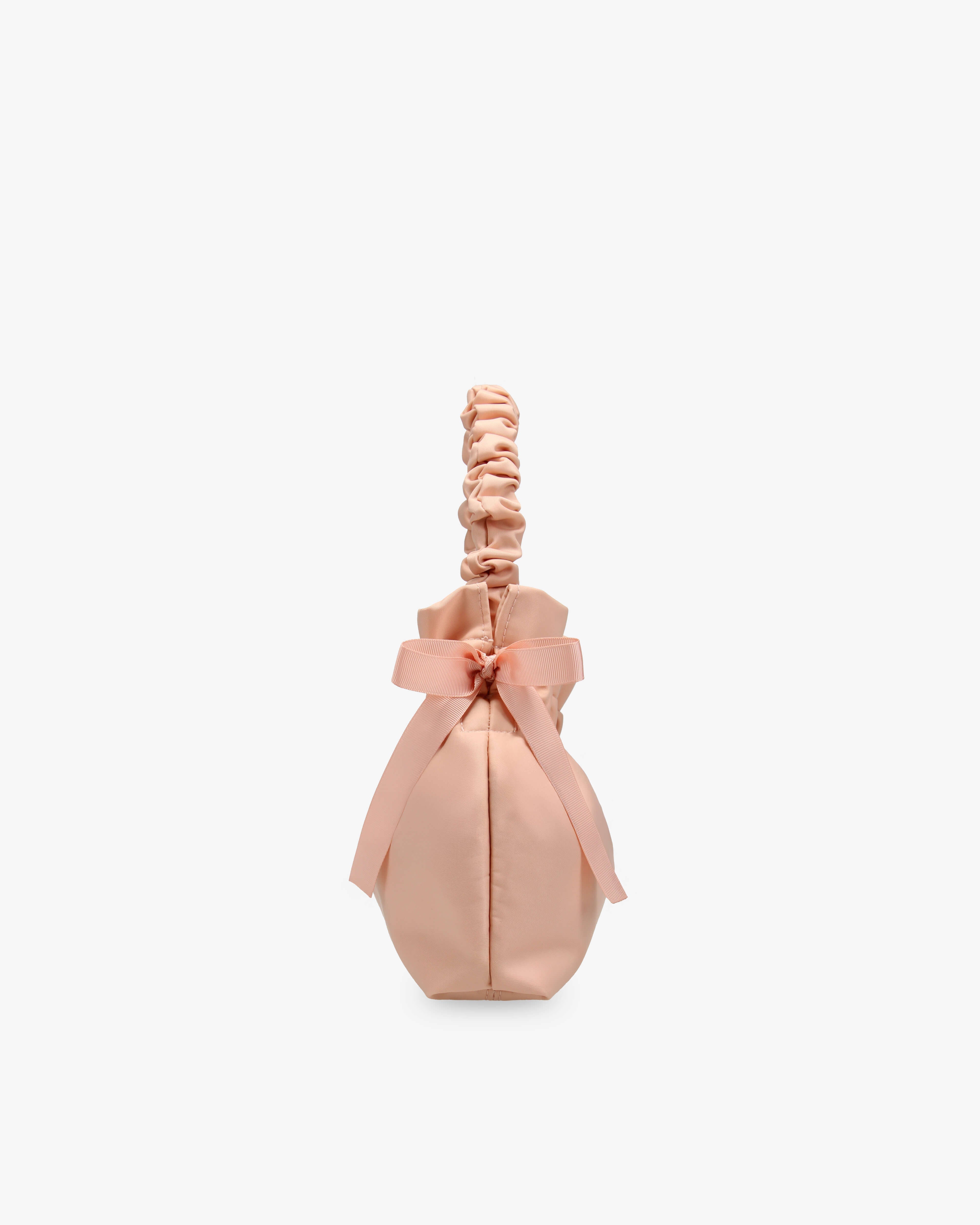 Kleine rosafarbene Nylon-Umhängetasche mit verstellbarem Riemen, praktisch und stylisch