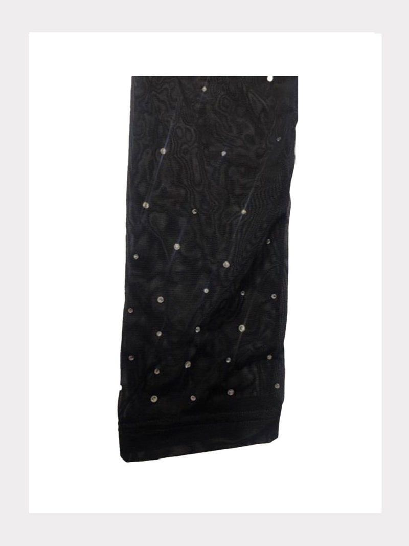 Mesh-Leggings mit Kristallen - C.K.S-Edition