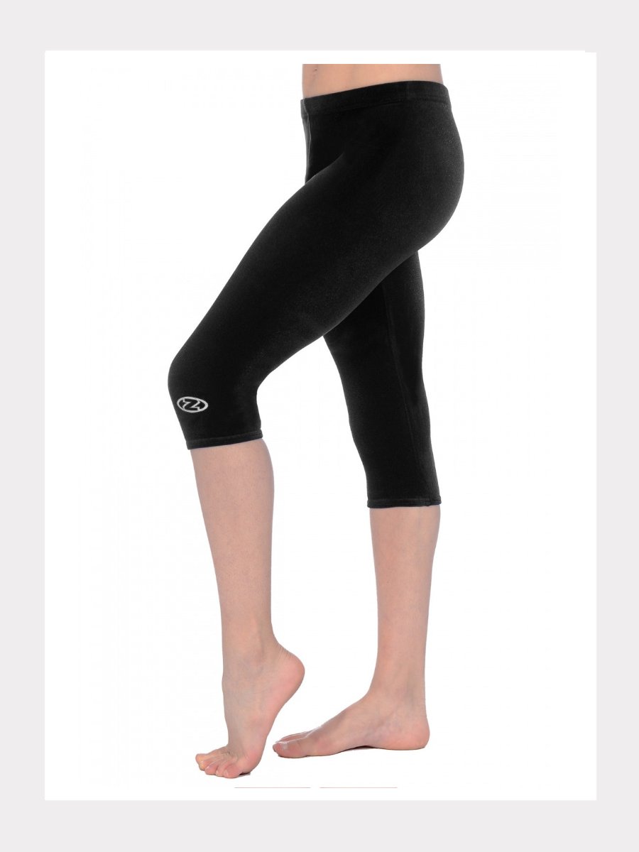 Smooth Velour Capri Gymnastics Leggings
