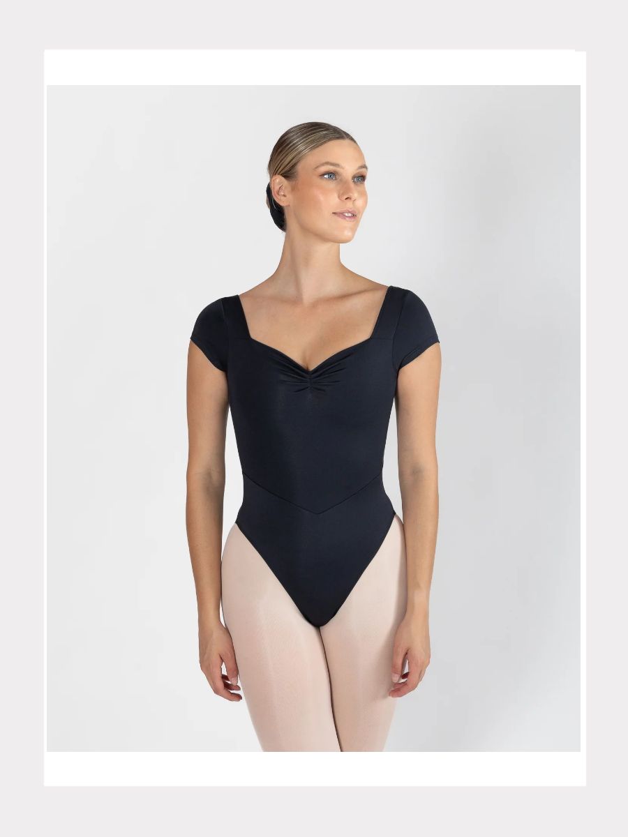 Kurzarm Trikot Veronica - Pleat Front Leotard