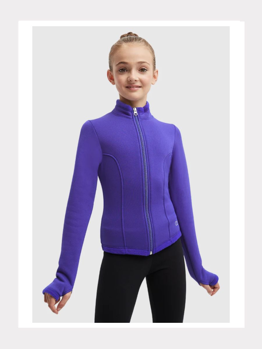 Polartec®Trainingsjacke mit Glitzermotiv-24502