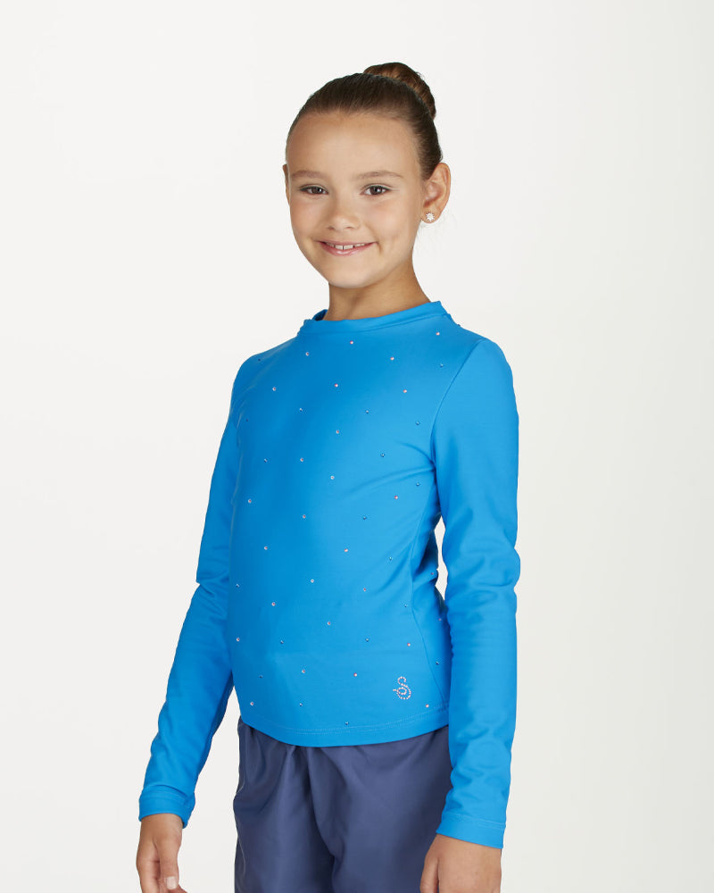 Sagester Langarm-Thermo-Shirt: Umweltfreundlich, Atmungsaktiv, mit Gestreuten Kristallen