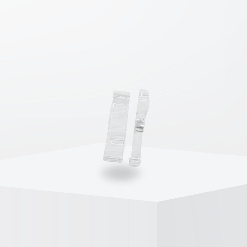 Transparente Ersatzträger für Tanz-BHs und Bodys, 33cm, matt