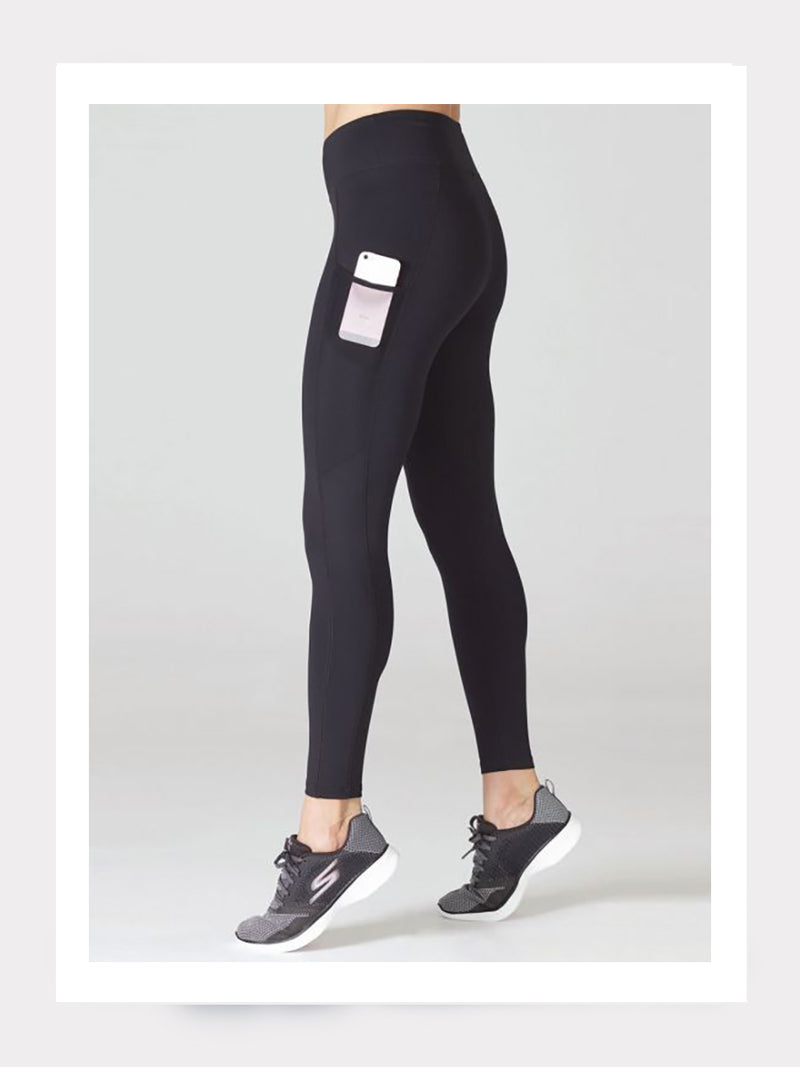 Tactel® Leggings in Schwarz
