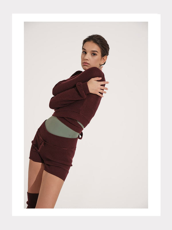 Damen Warm Up Shorts KATHERINE mit Merinowolle
