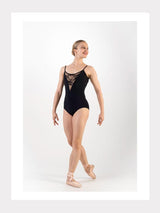Camisole Leotard Tanz Trikot Schwarz