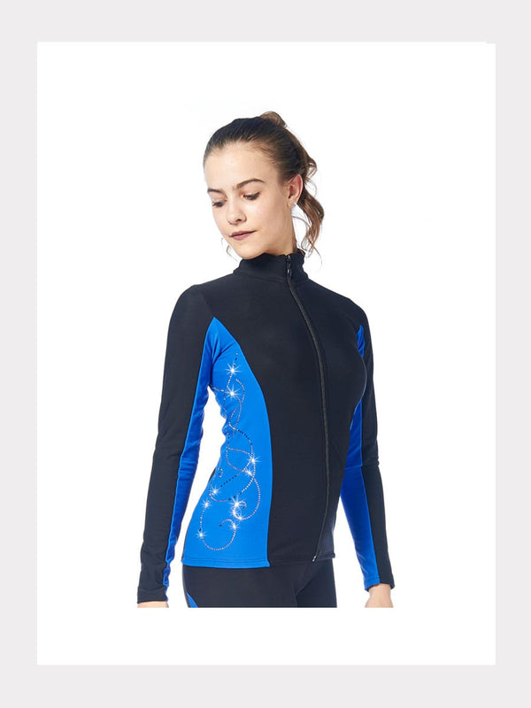 Thermostoff Jacke mit Kristallen