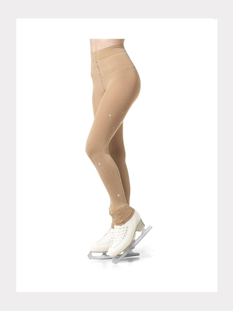 Nilit®Innergy Strumpfhose ohne Fuss mit grösseren AB-Kristallen