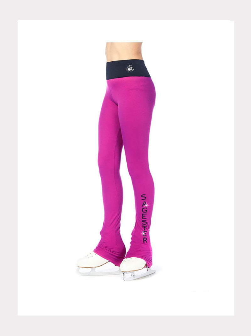 Eislauf Microfaser-Leggings