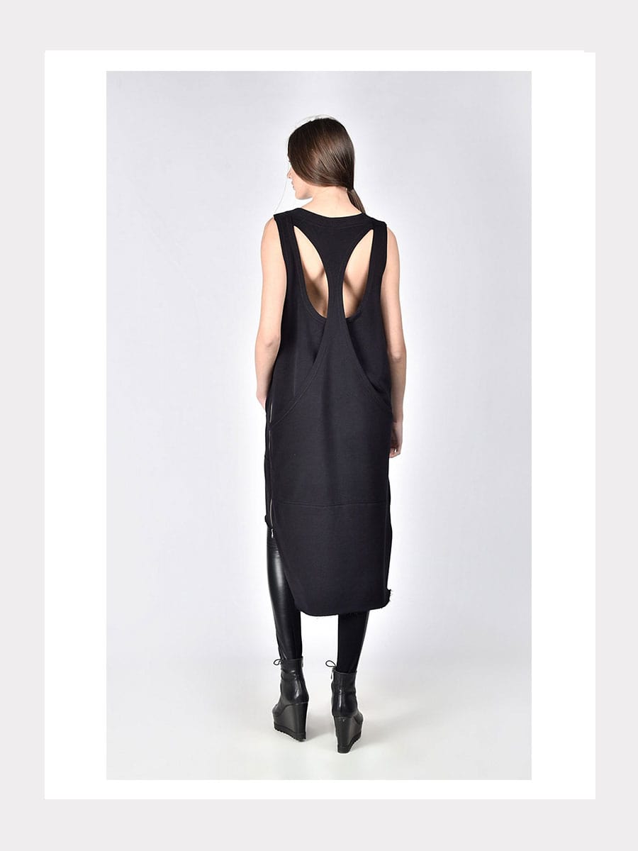 Tunika-Kleid mit Racerback