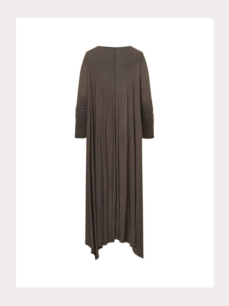 Langarm Tunika-Kleid extra lang