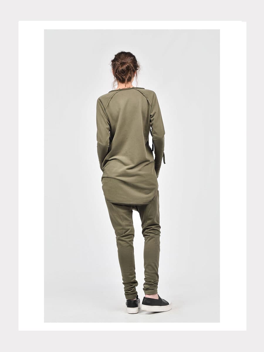 Langarm Baumwoll Sweatshirt