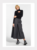 Wickel-Rollkragenpullover mit Ausschnitt