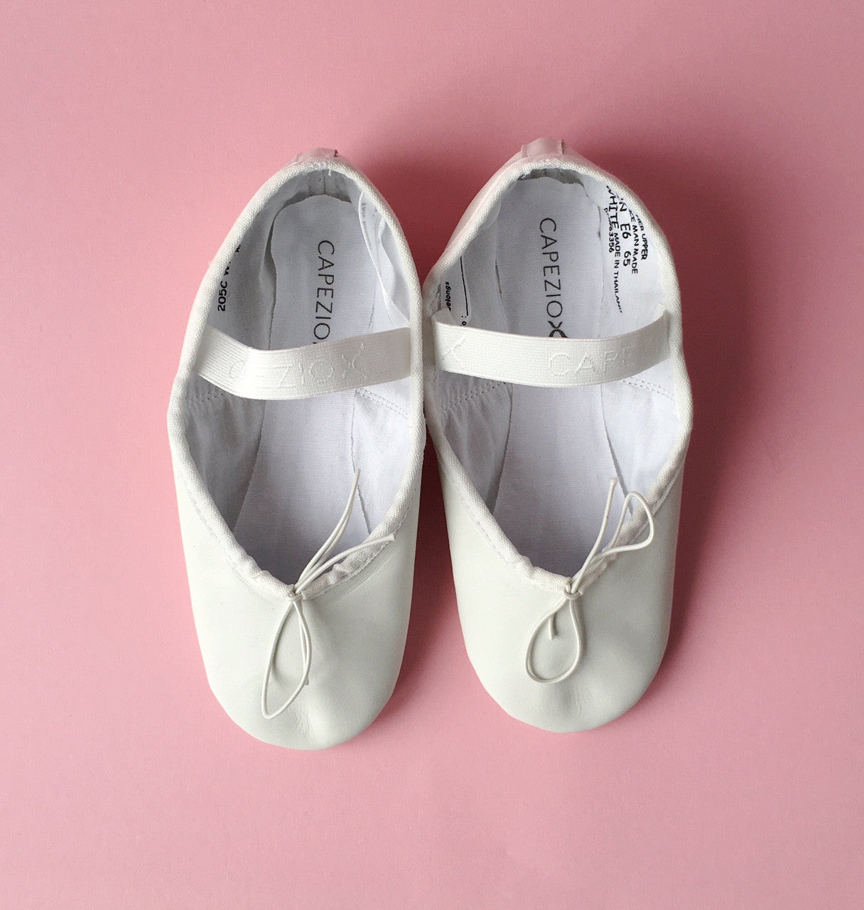 Daisy Leder Ballettschuhe Weiss