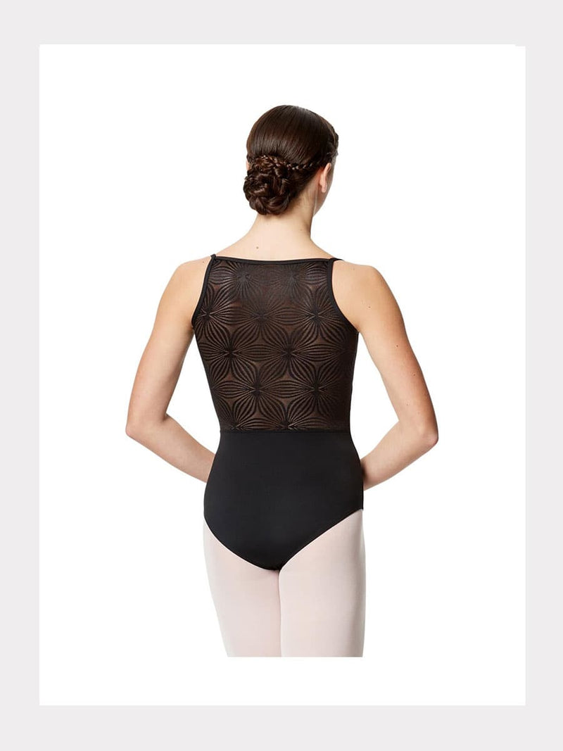 Blumen Mesh Camisole Leotard Paisley