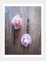 Haarnadeln mit Rosen (4 Farben erhältlich)