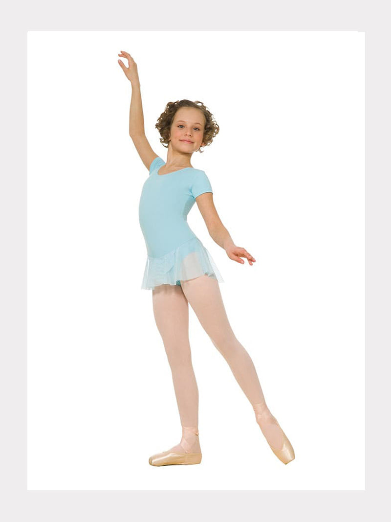 Kurzarm Ballett Trikot mit Rock