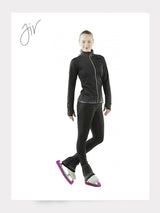 Eiskunstlauf Leggings DIAMOND Schwarz mit Kristallen