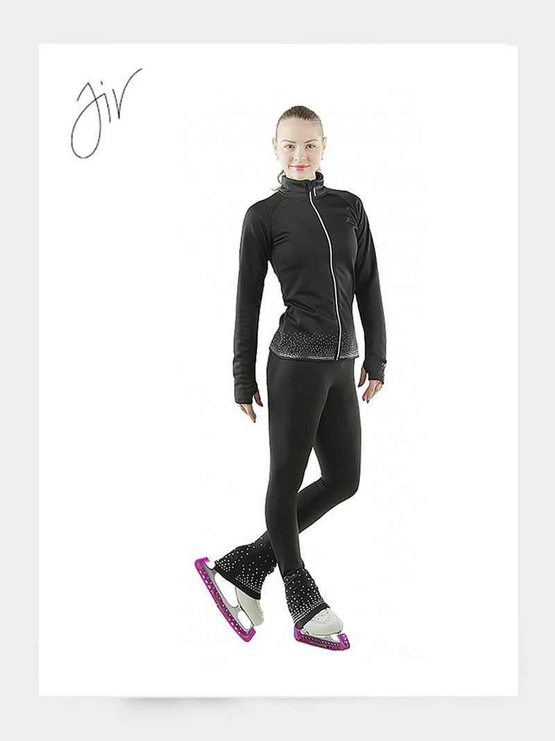 Eiskunstlauf Leggings DIAMOND Schwarz mit Kristallen