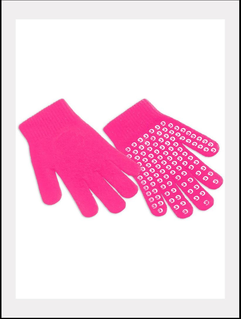 Graf Handschuhe mit Griff-Noppen Neonfarbig