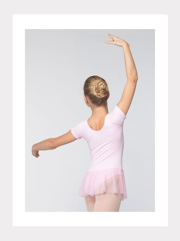 Kurzarm Ballett Trikot mit Rock