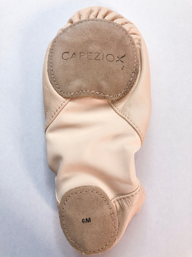 Ballett Schuh geteilte Sohle Leder Capezio 
