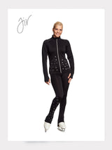 Eiskunstlauf Jacke SNOWFLAKES in Schwarz oder Navy