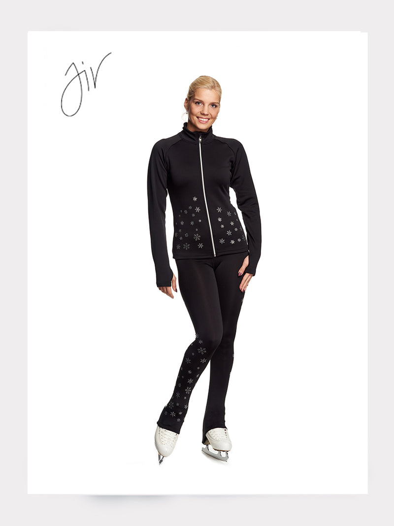 Eiskunstlauf Jacke SNOWFLAKES in Schwarz oder Navy