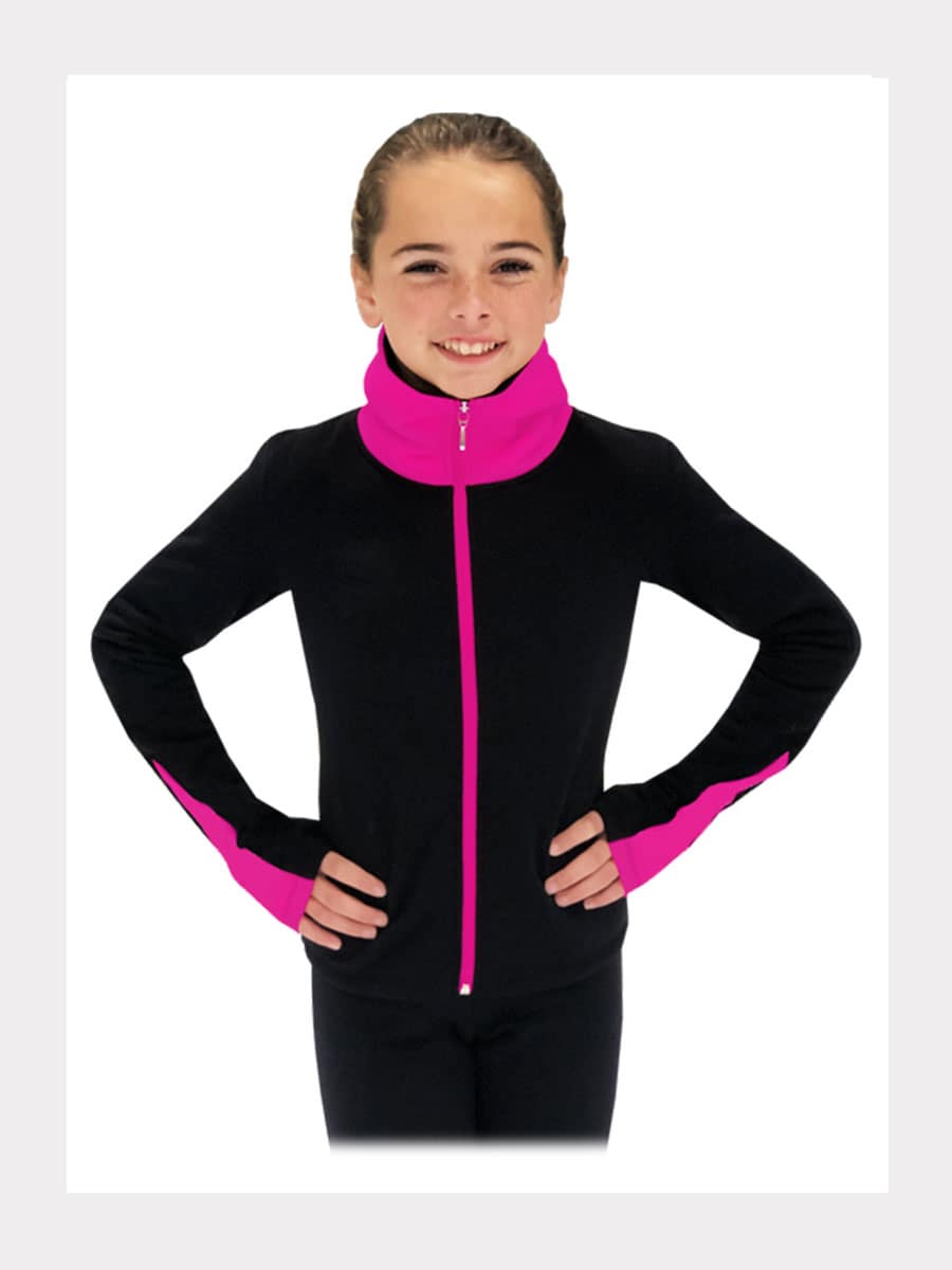 Elite Polartec®Trainingsjacke Schwarz/Candy-Pink