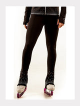 Eiskunstlauf Leggings Diamante Schwarz mit Kristallen