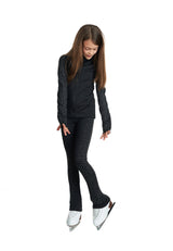 Eiskunstlauf Leggings MILKYWAY in Schwarz mit Kristallen - neues Modell