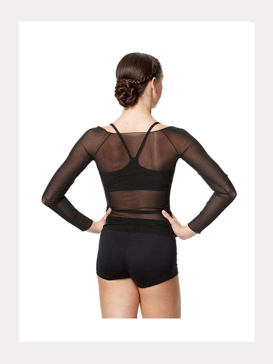 Mesh Langarm Top