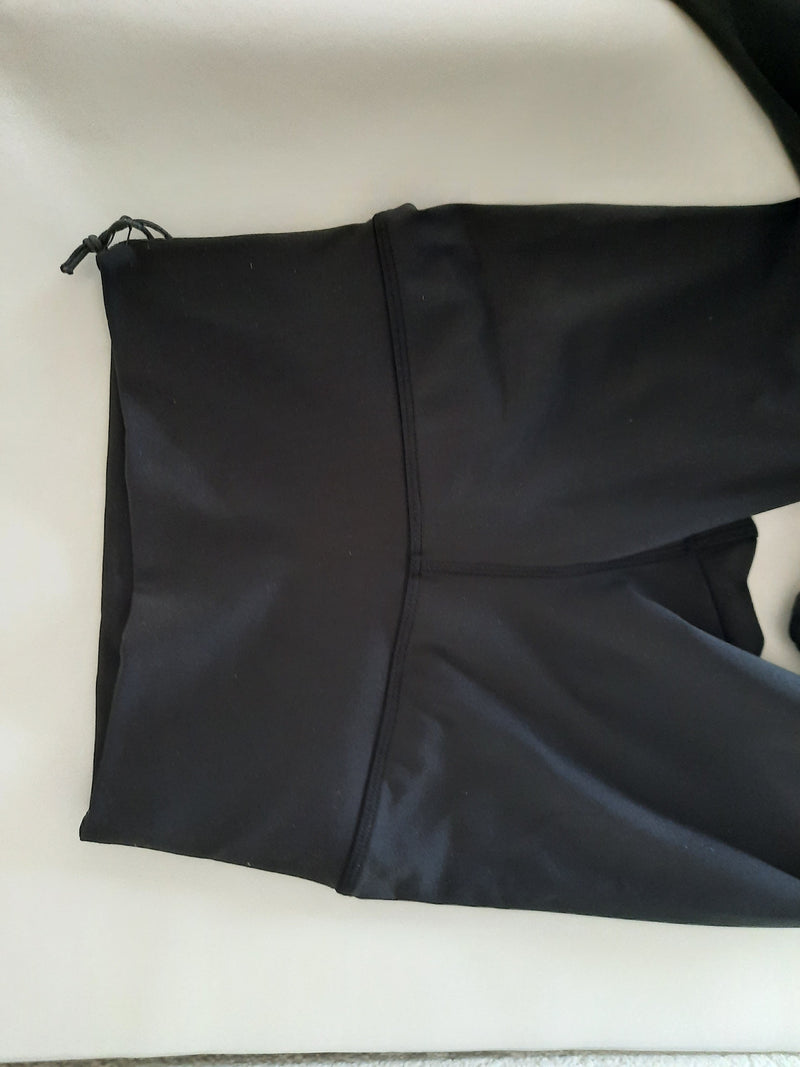 Eiskunstlauf Leggings Diamante Schwarz mit Kristallen