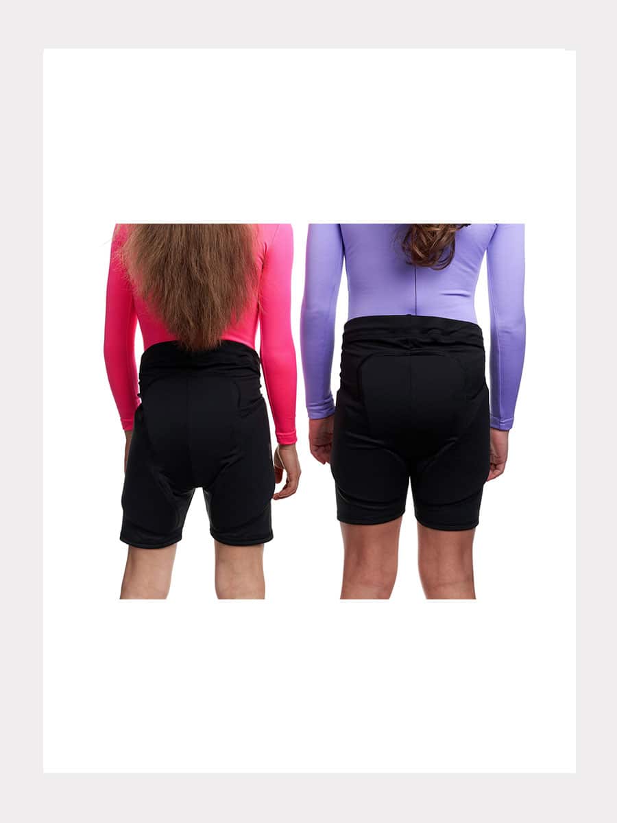 Fallschutz - Shorts mit Fallschutzpolster  Schwarz