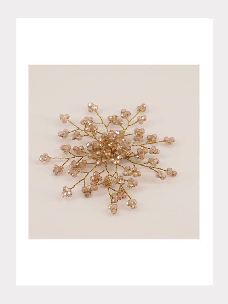 Handgefertigte "Emmaline Crystal Flower" Haarspange