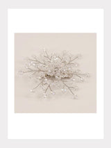 Handgefertigte "Emmaline Crystal Flower" Haarspange