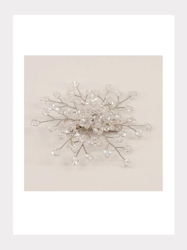 Handgefertigte "Emmaline Crystal Flower" Haarspange