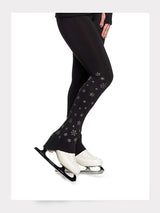 Eiskunstlauf Leggings SNOWFLAKES  mit Kristallen