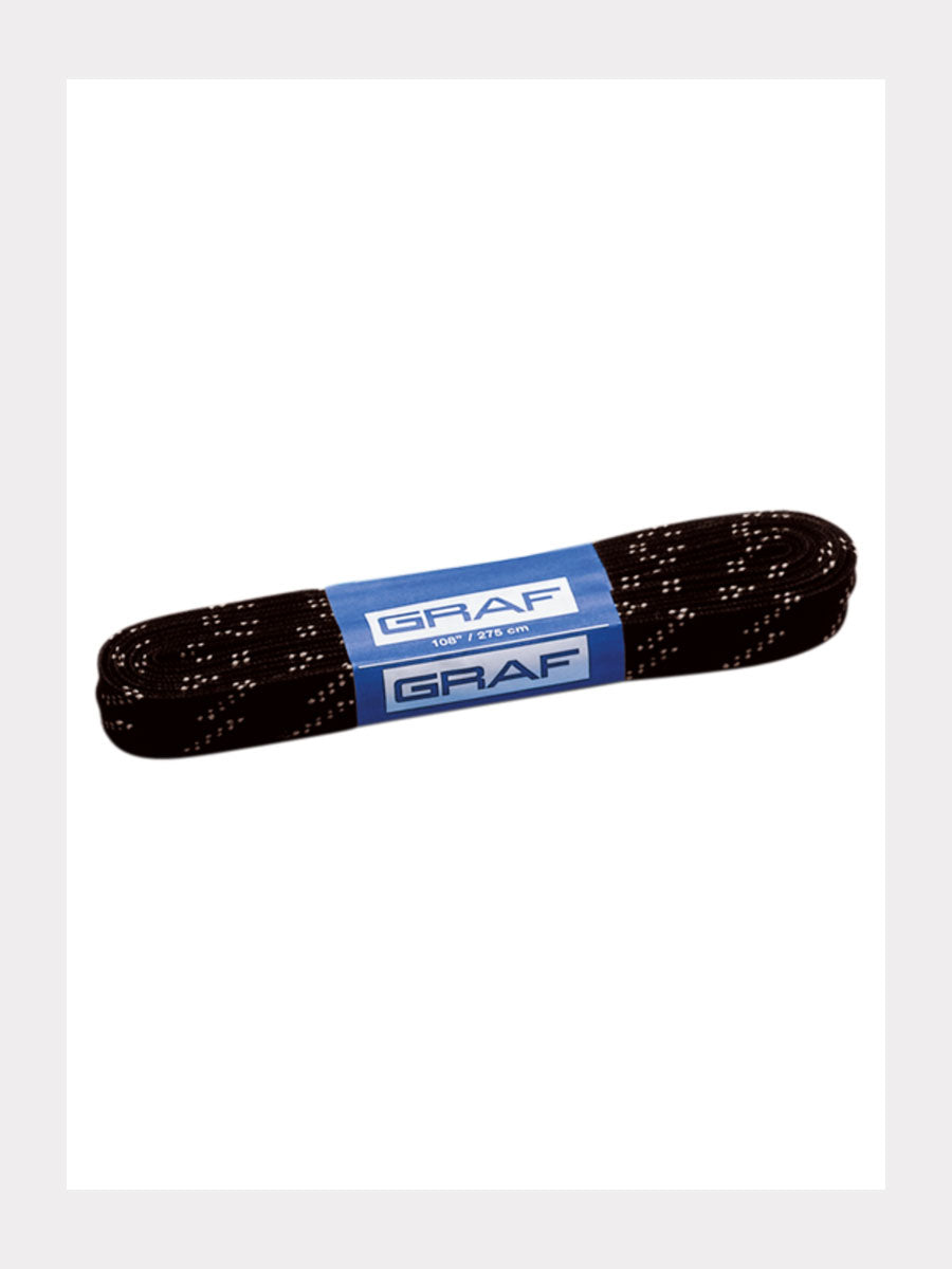 Graf Hockey Schnürsenkel Schwarz