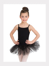 Ballett Tutukleid Schwarz mit Glitzer für Kinder Capezio
